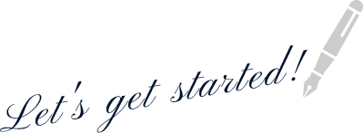 Let's get started!